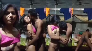 Bangla slum wife chuchi chuskar choda sharabi pati ghar par