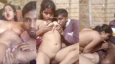 Dehati bahan ki chuchi chusai aur blowjob sex bhai sath nangi