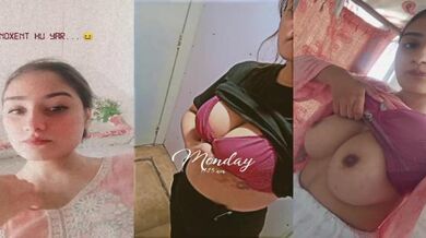 Agra muslim girl nangi boobs show pink bra me desi sexy blue film