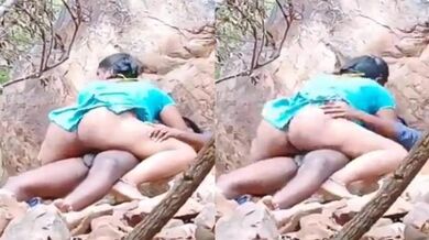 Jungle me dehati bhabhi gand uchal kar chudte hue pakdi gayi