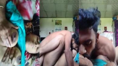 Mote boobs wali dehati bhabhi ko missionary me choda devar