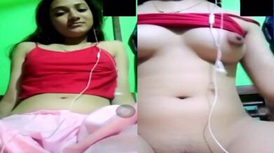 Nainital ki ladki ne chut aur chuchi dikhai video call par