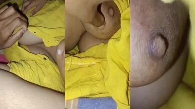 Soti hui bahan ke mote boobs aur nipple ki mms banaya bhai