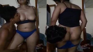 Sexy sauteli maa ki chuchi chusta hai dehati ladka clip
