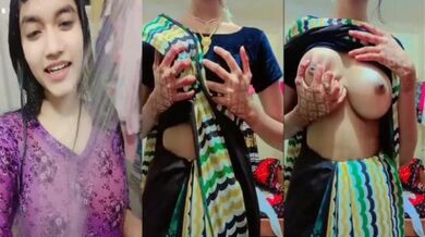 Bengali ladki ne blouse kholkar big boobs dikhaye sexy mms