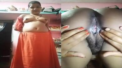 Dehati bhabhi tight chut dikhati hai saree utarkar nude MMS