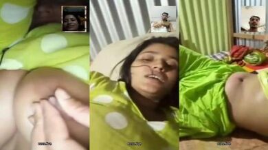 Dehati ladki round boobs dikhati hai video call par BF ko
