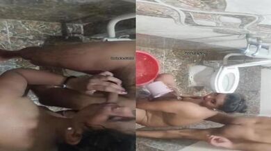 Bathroom me blowjob diya bhabhi ne devar ko pati ke samne