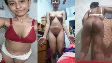 Kolkata girl bra panty strip karke nude body show karti hai