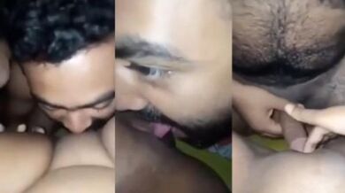 Padosi ne desi bhabhi ki chut chatkar night me sex kiya MMS