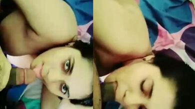 Indian wife blowjob deti hai makan malik ke 3-inch lund ko
