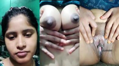 Dehati bhabhi boobs dabati hui nude MMS bhejti hai lover ko