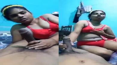 Red bra panty pehni Bangla sali lamba lund hilayi jija ka