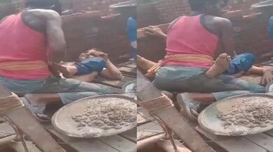 Bihari mazdoor aur bhabhi ki chudai MMS banaya tharki mistri